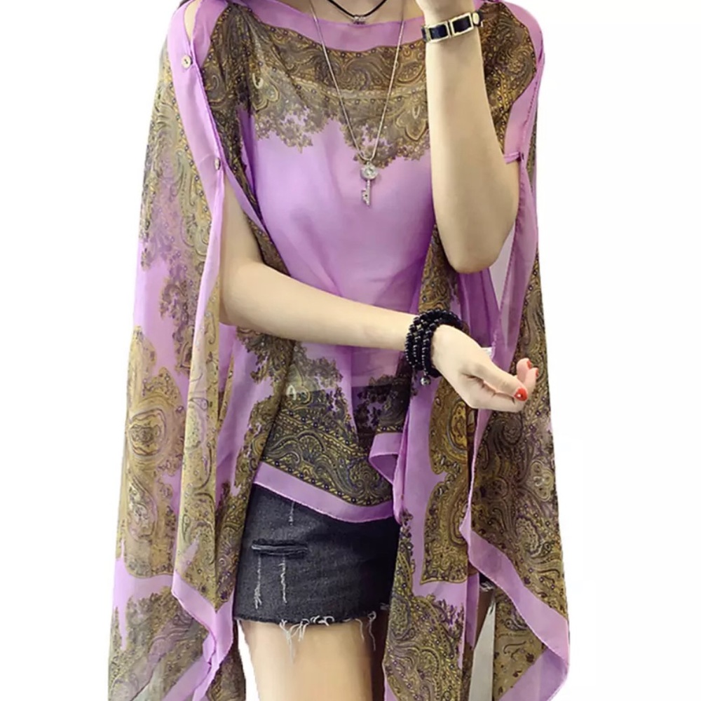 NEW Silk Polyester Scarf Wrap Shawl Long Cover